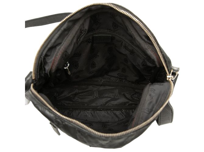 Borsa a tracolla Gucci Guccissima nera Nero - vista 4