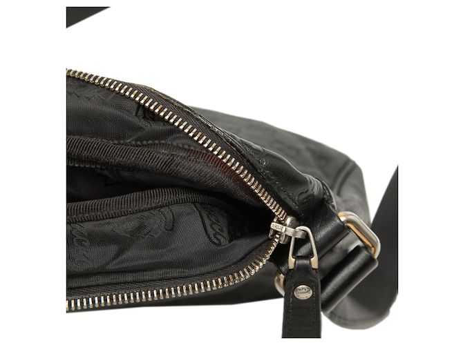 Borsa a tracolla Gucci Guccissima nera Nero - vista 7