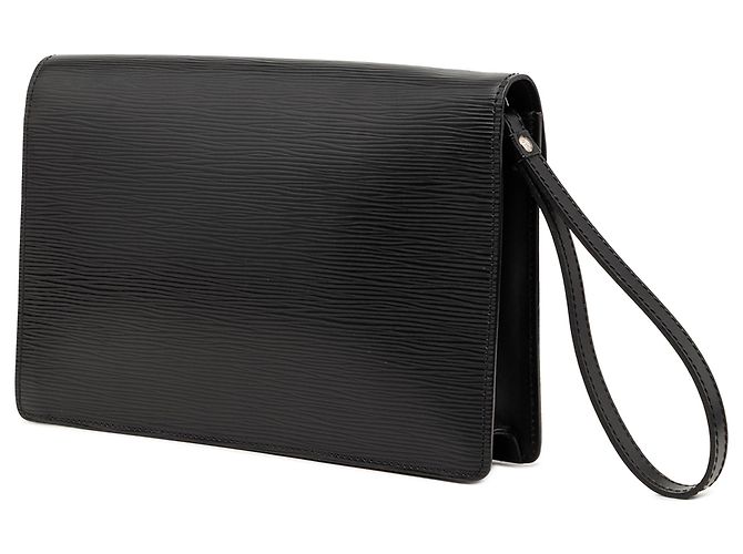 Clutch Dragonne Epi Sellier preta Louis Vuitton Preto - vista 2