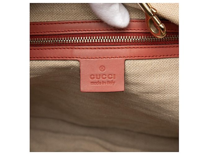 Tote Gucci Medium Canvas Craft Beige - vista 5