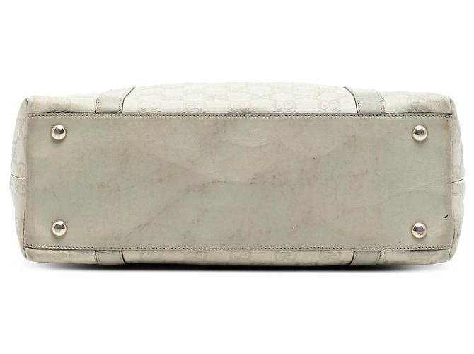Tote Gucci Guccissima Abbey D Ring bianco - vista 3