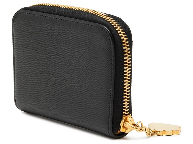 Portafoglio con zip in pelle Saffiano nero Prada - vista 2