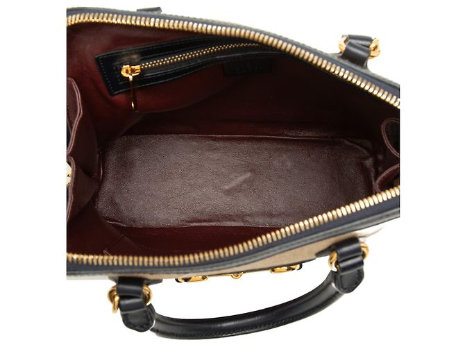 Borsa Gucci Small Canvas Horsebit 1955 Nera Nero - vista 4