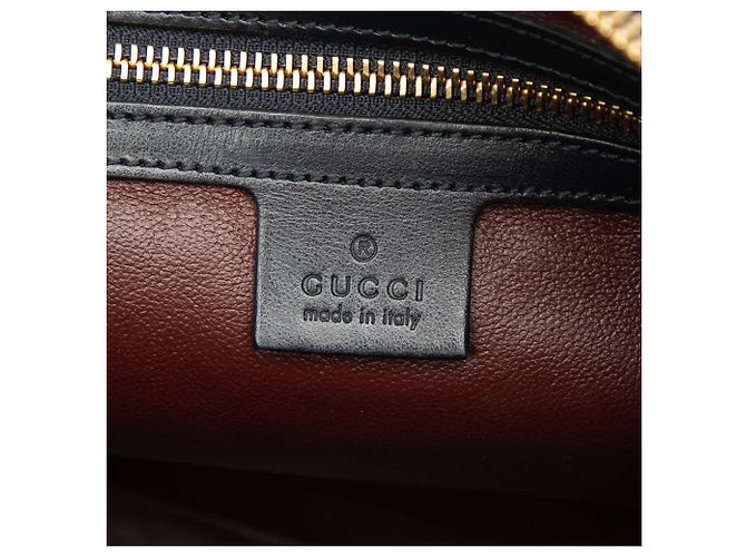 Borsa Gucci Small Canvas Horsebit 1955 Nera Nero - vista 5