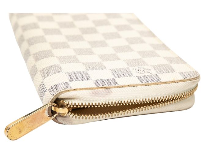 Zippy Organizer Portemonnaie Louis Vuitton Damier Azur Weiß - Ansicht 8