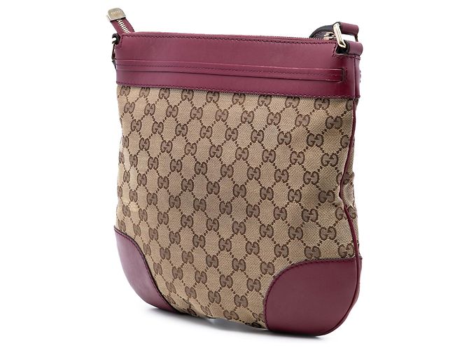 Borsa a tracolla Gucci GG Canvas Mayfair beige - vista 2
