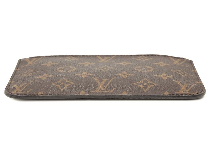 Pochette Louis Vuitton Monogram Neverfull PM Marrone - vista 3