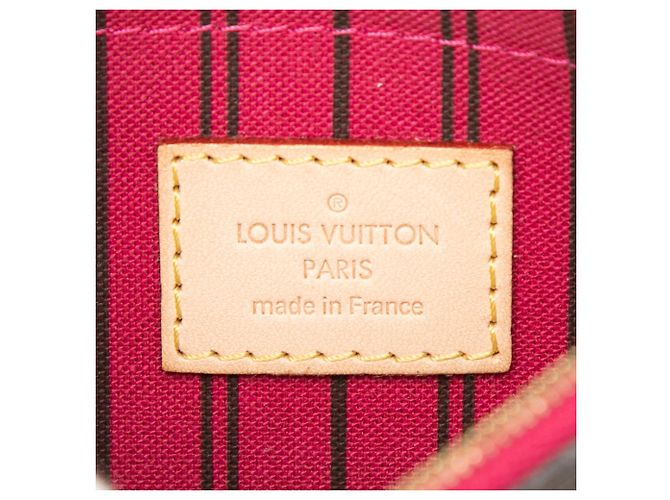 Pochette Louis Vuitton Monogram Neverfull PM Marrone - vista 5