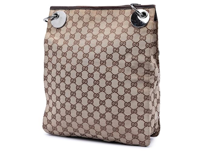 Borsa a tracolla Gucci GG Canvas Eclipse beige - vista 2