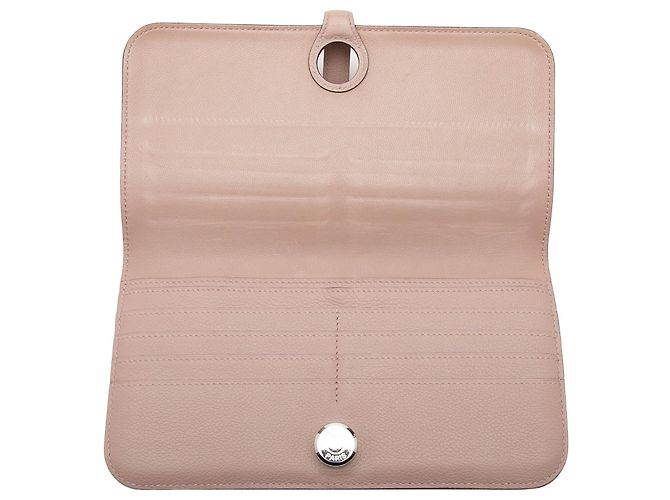 Cartera larga Clemence Dogon rosa Hermès - vista 7