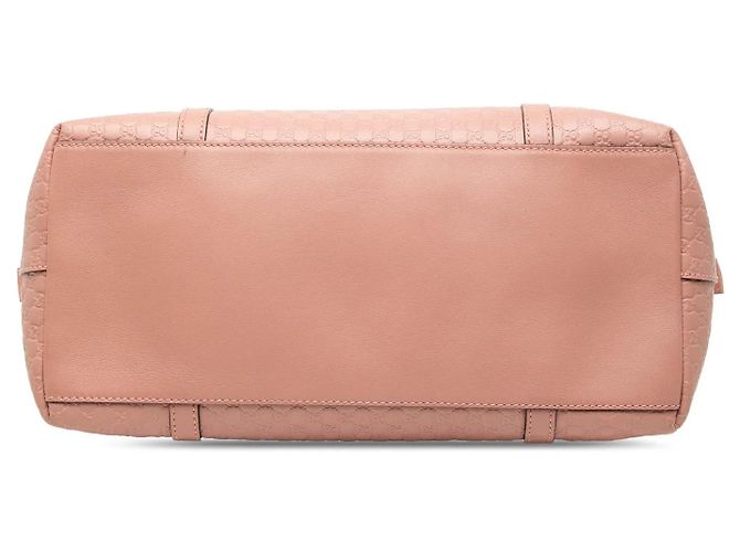 Borsa Satchel a cupola Gucci Large Microguccissima rosa - vista 3