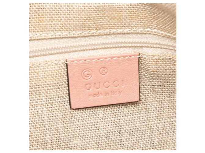 Borsa Satchel a cupola Gucci Large Microguccissima rosa - vista 5