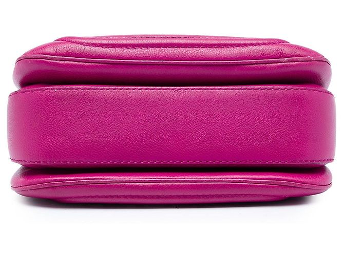 Bolsa Gucci Medium de couro de bezerro rosa com alça Bamboo - vista 3
