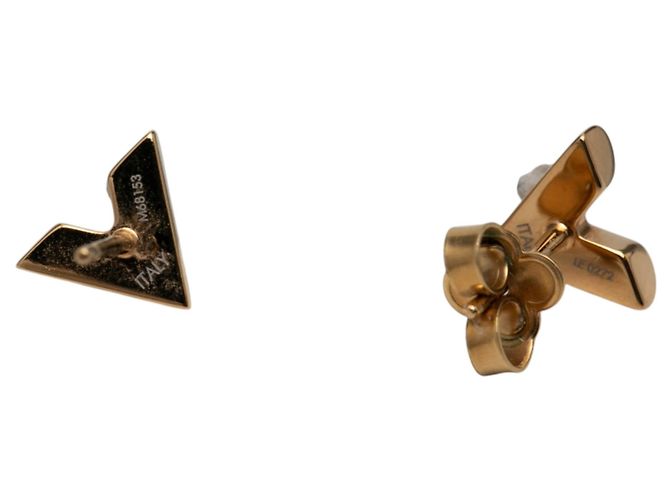 Orecchini Essential V placcati oro Louis Vuitton Gold D'oro - vista 3