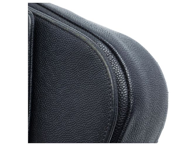 Borsa Chanel Paris Cuba Medium Quilted Caviar Thread Around Flap Nera Nero - vista 6