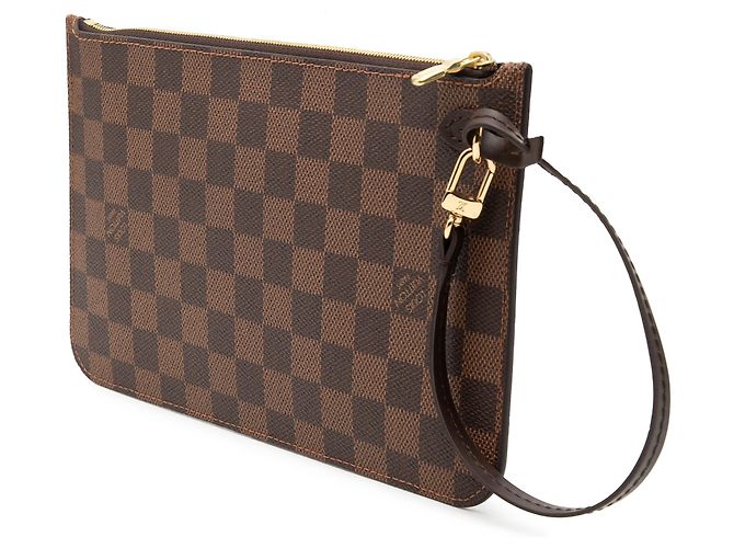 Pochette Louis Vuitton Damier Ebene Neverfull MM marrone - vista 2