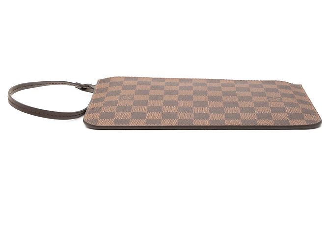 Pochette Louis Vuitton Damier Ebene Neverfull MM marrone - vista 3