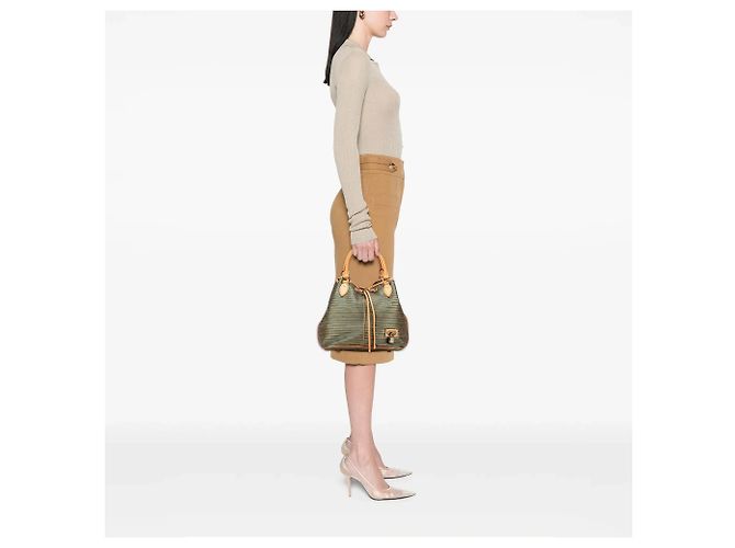 Bucket Borsa a secchiello Louis Vuitton Monogram Eden Neo verde - vista 11