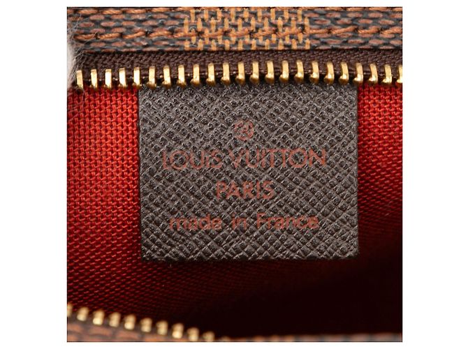 Pochette Trousse Louis Vuitton Damier Ebene Marrone - vista 5
