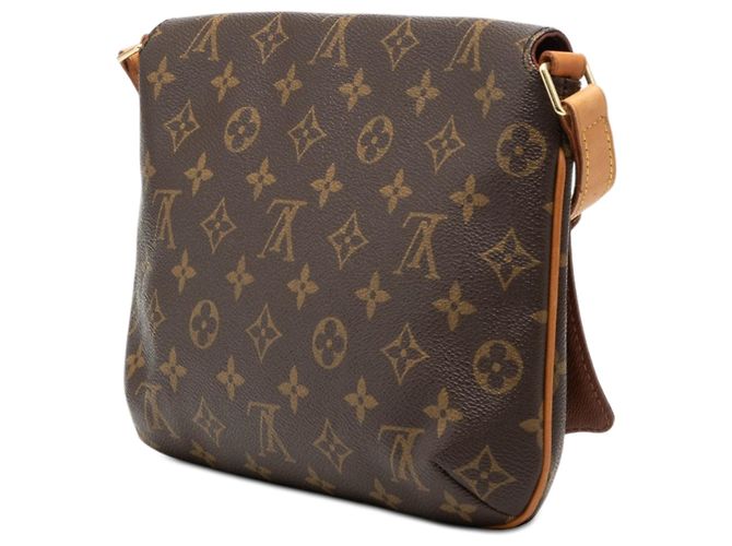 Borsa a tracolla Louis Vuitton Monogram Musette Tango con tracolla corta marrone - vista 2