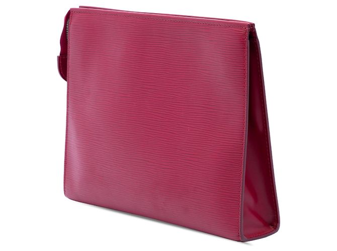 Beauty case e clutch bag 26 in Epi Toile rosa Louis Vuitton - vista 2