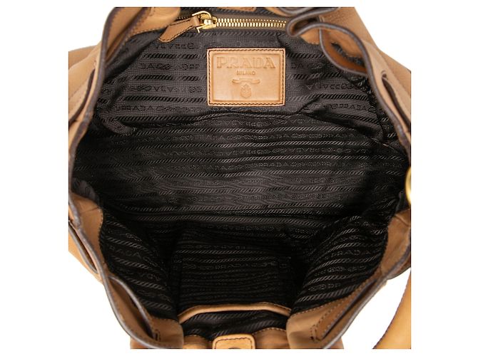 Borsa a tracolla Prada Vitello Daino marrone - vista 4