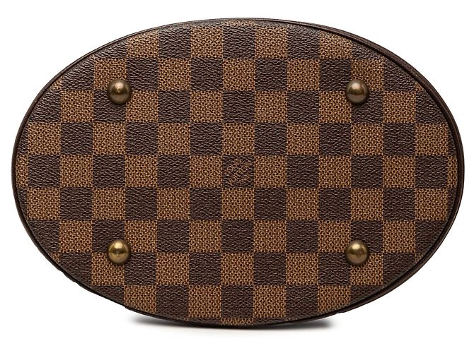 Bucket Borsa Secchiello Louis Vuitton Damier Ebene Marais Marrone - vista 3