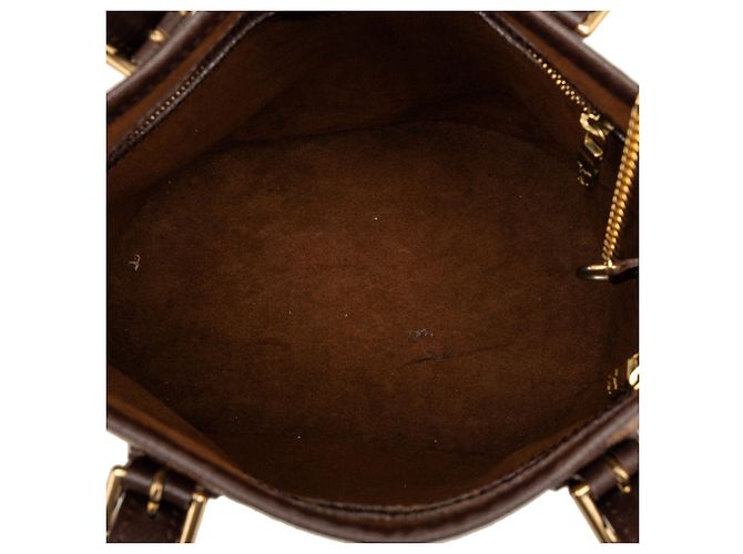 Bucket Borsa Secchiello Louis Vuitton Damier Ebene Marais Marrone - vista 4