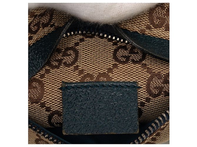 Borsa a tracolla Gucci GG Canvas Web beige - vista 5