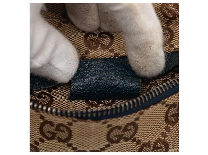Borsa a tracolla Gucci GG Canvas Web beige - vista 6