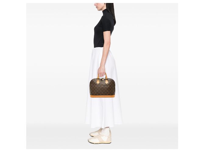 Borsa Louis Vuitton Monogram Alma PM marrone - vista 9