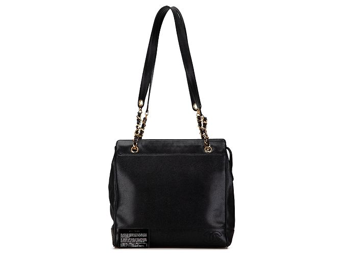 Borsa a tracolla Chanel Triple CC Caviar nera Nero - vista 11