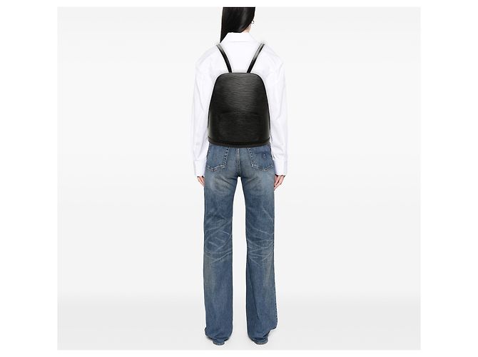 Zaino Louis Vuitton Epi Gobelins nero - vista 7
