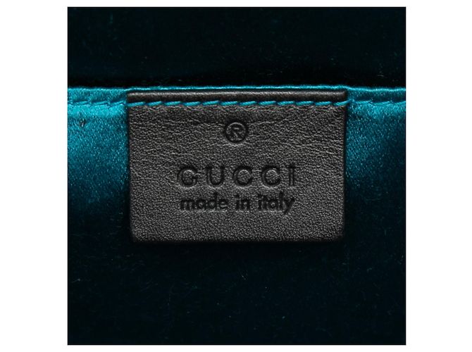 Borsa a tracolla Gucci Small Suede Web Ophidia Chain in scamosciato nero - vista 5