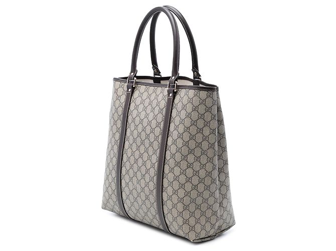 Borsa Tote Verticale Gucci GG Supreme Joy Beige - vista 2