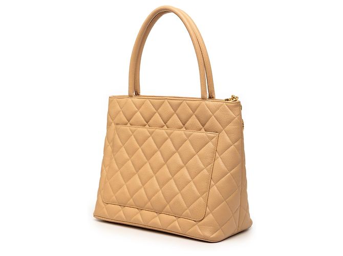 Tote Chanel Caviar Medallion Beige - vista 2