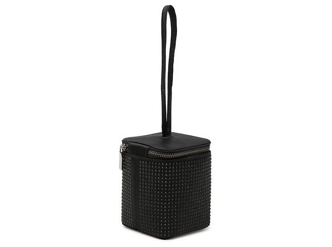 Beauty case in pelle nera con borchie Gucci Nero - vista 2