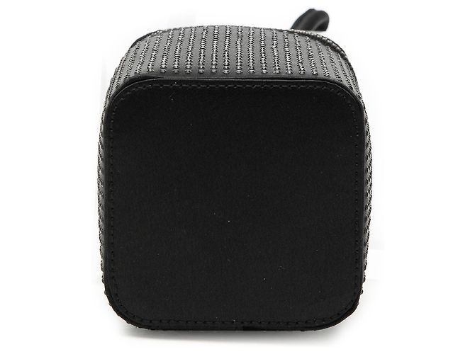 Beauty case in pelle nera con borchie Gucci Nero - vista 3