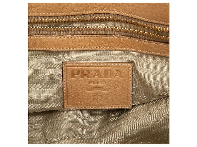Borsa Shopping Prada Cervo Antik Tan Cammello - vista 5