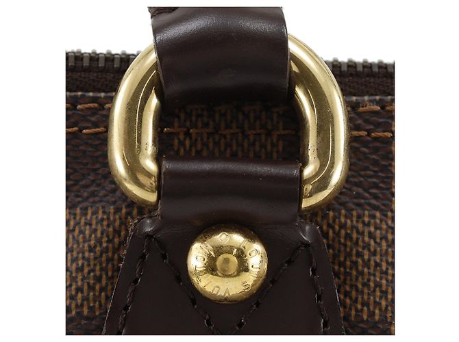 Borsa Louis Vuitton Damier Ebene Saleya PM marrone - vista 11
