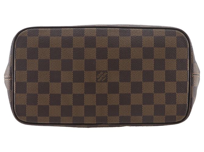 Borsa Louis Vuitton Damier Ebene Saleya PM marrone - vista 4