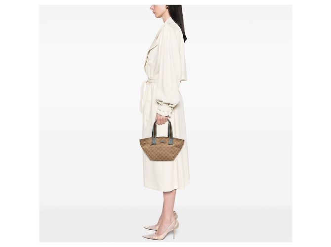 Tote Gucci GG Canvas Web beige - vista 7