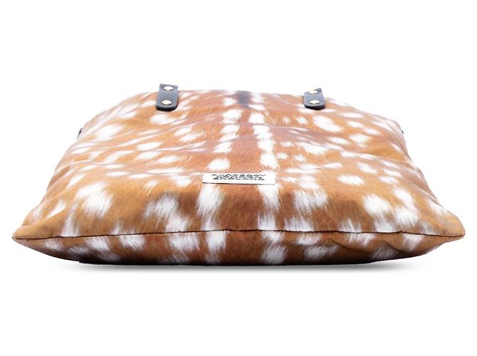 Tote in pelo di pony marrone Burberry - vista 3