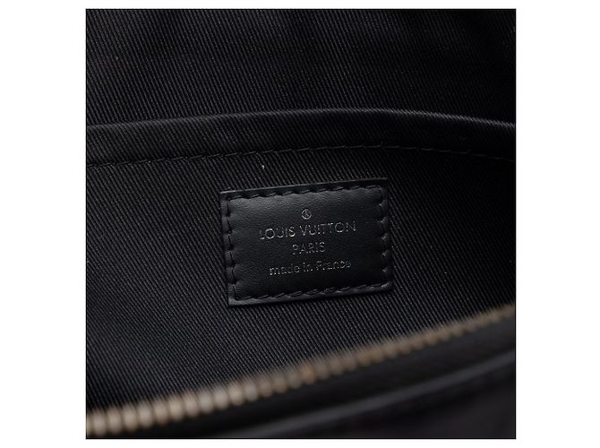 Borsa a Pochette Louis Vuitton Monogram Eclipse Discovery GM Nera Nero - vista 5