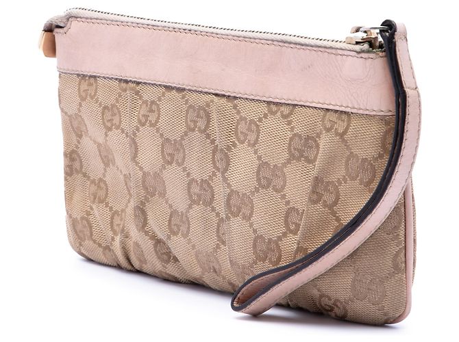 Pochette de mano Abbey D Ring en lona GG Gucci beige - vista 2