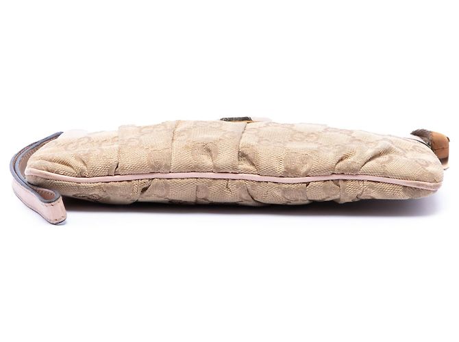 Pochette de mano Abbey D Ring en lona GG Gucci beige - vista 3
