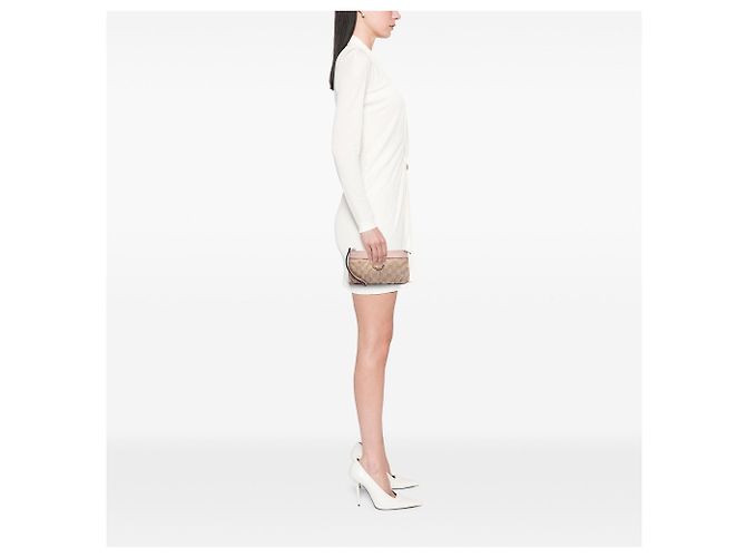 Pochette de mano Abbey D Ring en lona GG Gucci beige - vista 6