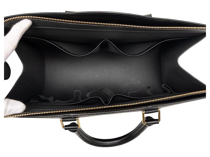 Borsa Louis Vuitton Epi Riviera nera Nero - vista 4