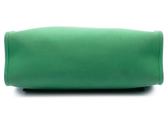 Borsa Hermès Herbag Zip 31 in Toile Militaire e Vache Hunter Verde - vista 3