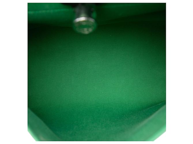 Borsa Hermès Herbag Zip 31 in Toile Militaire e Vache Hunter Verde - vista 4